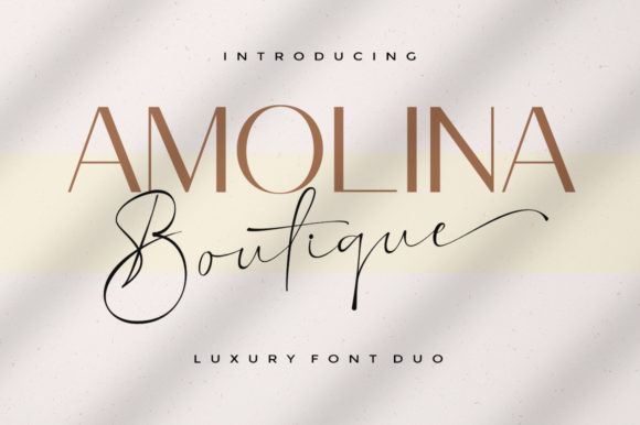 Amolina Boutique: A Versatile Typeface for Editorial Design