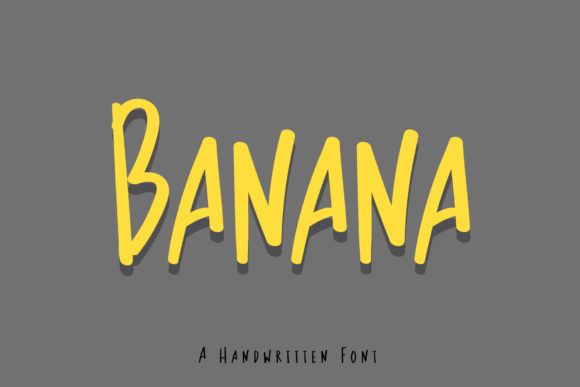 Banana: A Playful Handwritten Font for Editorial Design