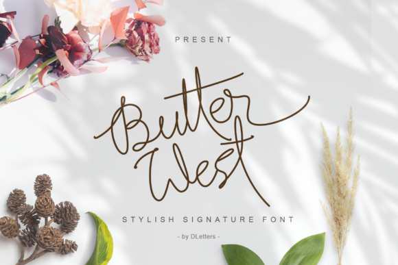 Butter West: A Handwritten Font for Polished Branding