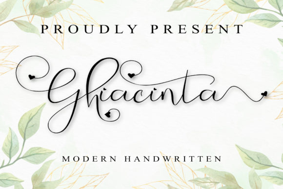 Ghiacinta: A Timeless Handwritten Font for Elegant Branding