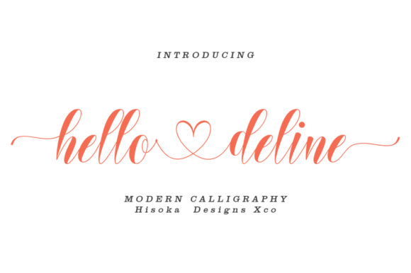 Hello Deline: A Script Font for Editorial Elegance