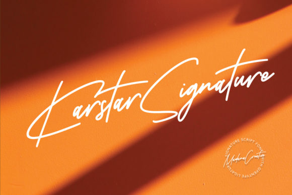 Karstar Signature: A Timeless Handwritten Font for Elegant Branding