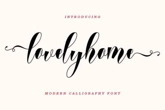 Lovelyhome: A Script Font for Elegant Web Design