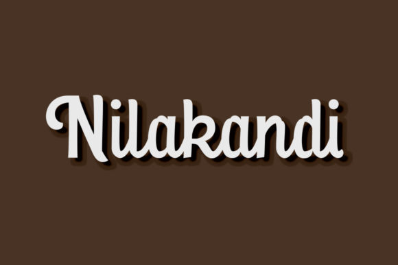 Nilakandi: A Handwritten Font for Modern Web Design