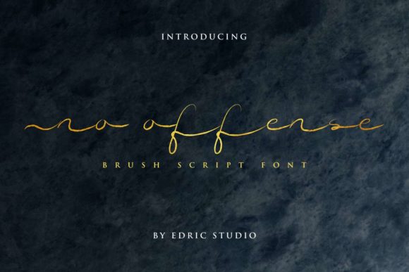 No Offense Font: Elevating Web Design with Elegant Script