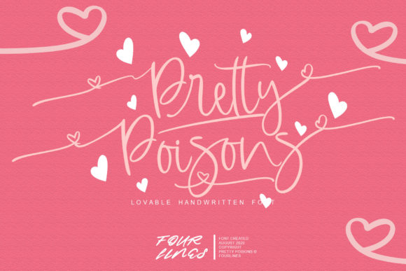 Pretty Poisons: A Handwritten Font for Makers