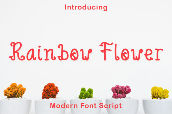 Rainbow Flower: A Playful Script Font for Editorial Design