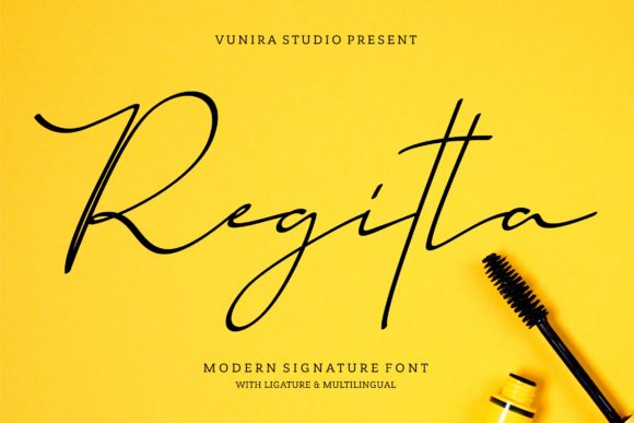 Regitta: A Handwritten Font for Editorial Grace