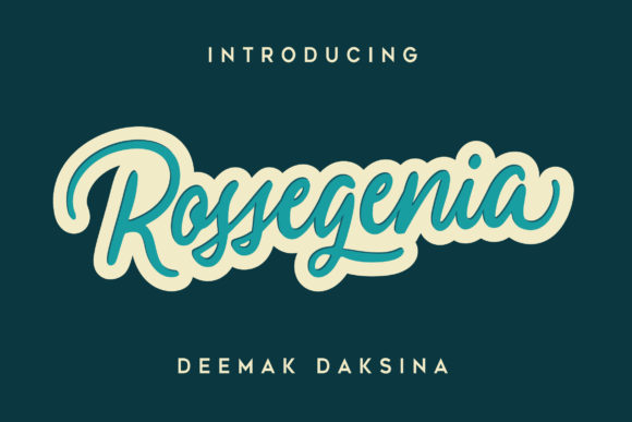 Rossegenia: A Script Font That Elevates Brand Identity